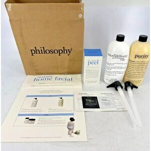 Philosophy Instant Home Facial 3 PIECE SET Complete Skin Rejuvenation and Detox